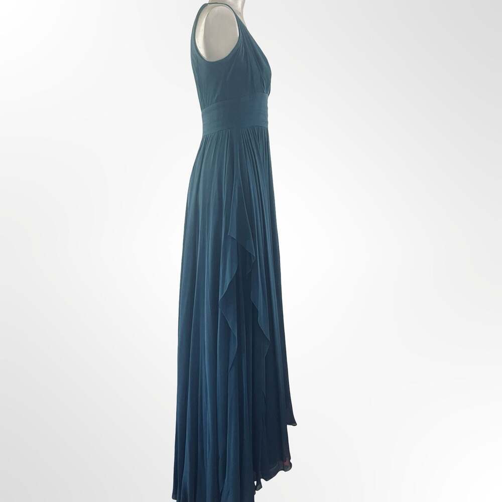 Elie Saab Cobalt silk-chiffon 100% silk - MINT in size S - Picture 4 of 8